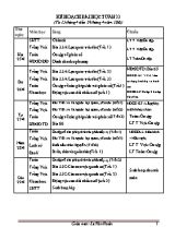 Kế hoạch bài học tuần 33 lớp 4 - Năm học 2016-2017 - Lê Văn Hoàn